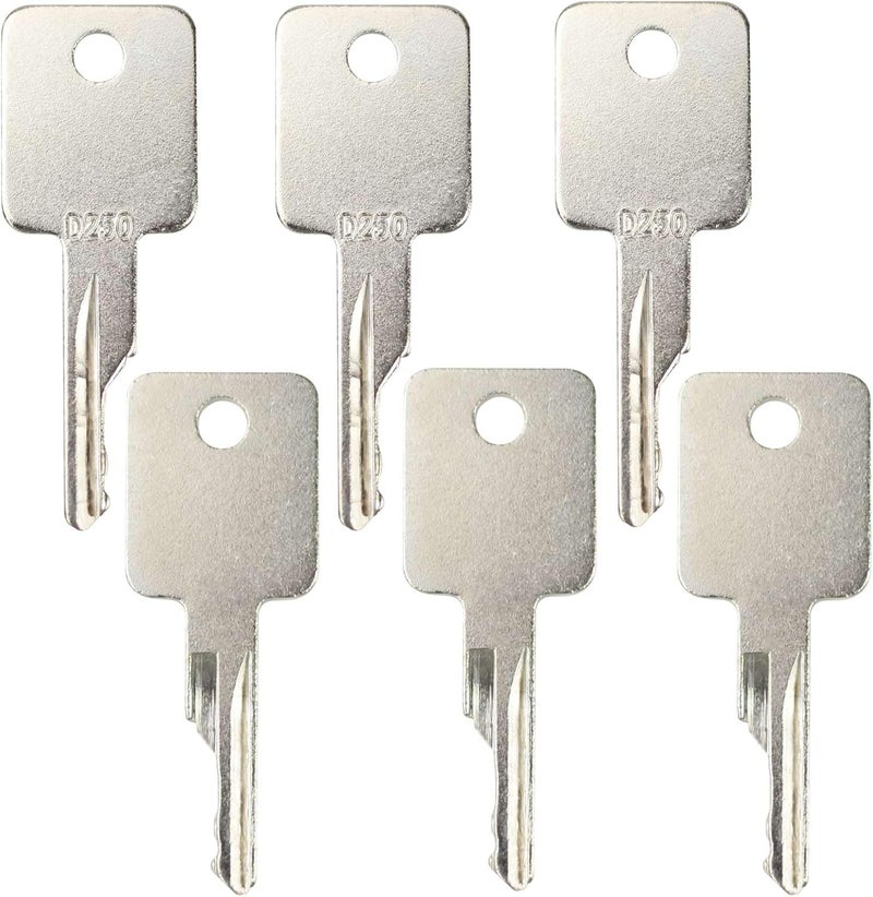 gradora 6693241 6PCS Ignition Keys Replacement for Bo-bcat TER-ex GRO-ve JL-G Br-oce Ditch Witch Heavy Equipment 307852A1 6709527 714602 A77313 D250 - Image 3